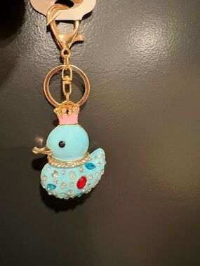 Metal duck bag charm  keychain